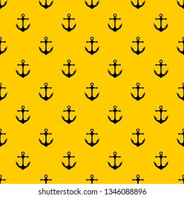 Anchor pattern seamless vector repeat geometric yellow for any design