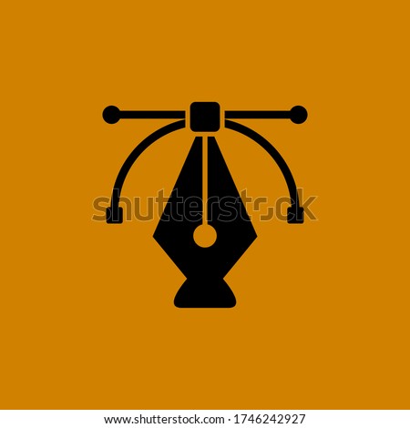 Anchor, pen tool vector icon