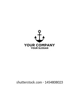 Anchor Photography Logo Design Vector