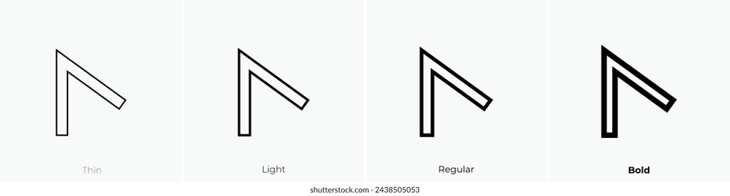 icono de punto de ancla. Diseño de estilo fino, ligero, regular y audaz aislado sobre fondo blanco