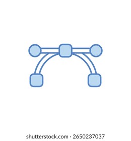 Anchor Point Icon vector stock illustration
