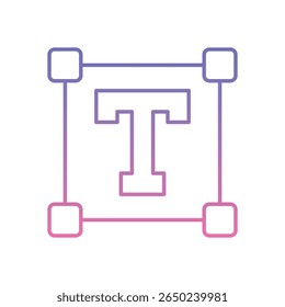 Anchor Point Icon vector stock illustration
