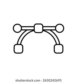 Anchor Point Icon vector stock illustration