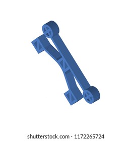 Anchor Point isometric left top view 3D icon