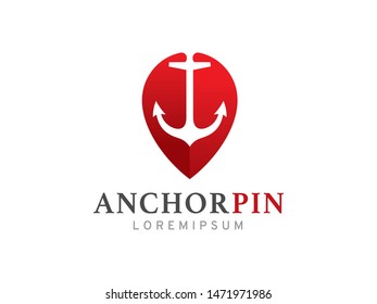 Anchor Point logo symbol or icon template