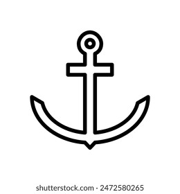 anchor, port icon symbol vector template