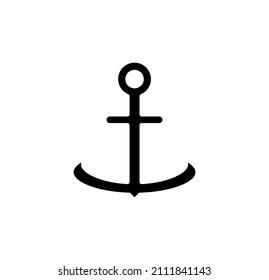 Anchor, Port Solid Icon Design Concept