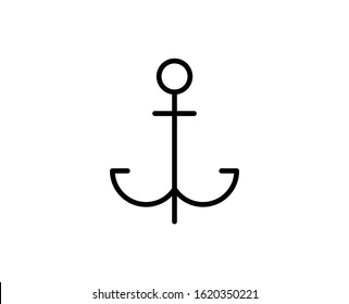 Anchor premium line icon. Simple high quality pictogram. Modern outline style icons. Stroke vector illustration on a white background. 
