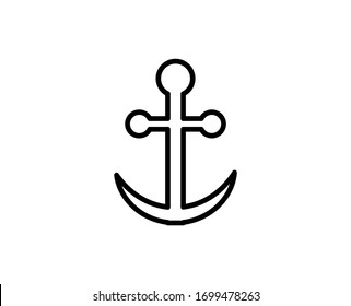 Anchor premium line icon. Simple high quality pictogram. Modern outline style icons. Stroke vector illustration on a white background. 