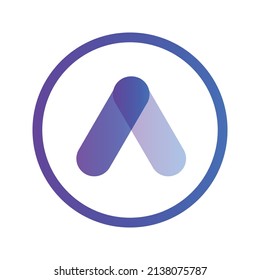 Anchor Protocol Cryptocurrency token icon. ANC token symbol. Cryptocurrency vector icon. Flat Vector illustration - Vector
