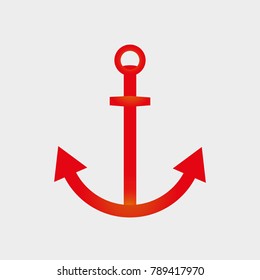 Anchor red icon