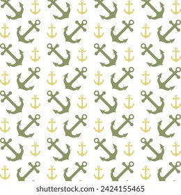 Anchor repeating trendy pattern beautiful multicolor vector background