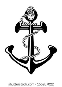 anchor with rope 