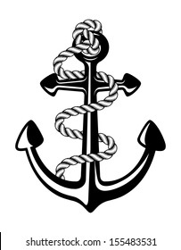 anchor with rope 