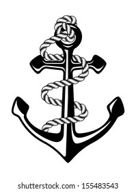 anchor with rope 