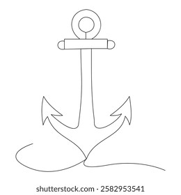 Anchor with Rope – A Symbol of Strength, Stability, and Adventure