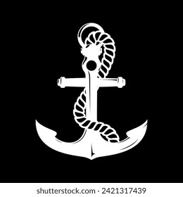anchor and Rope vector file logo design