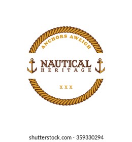 anchor sailor - nautical symbol theme