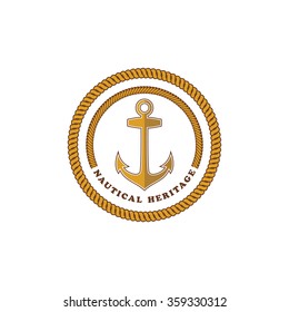 anchor sailor - nautical symbol theme