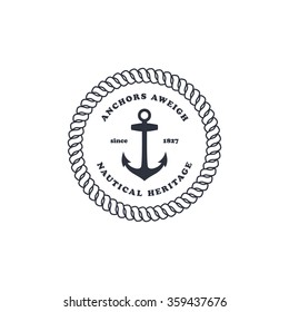 anchor sailor - nautical symbol theme