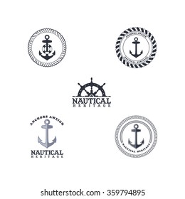 anchor sailor - nautical symbol theme