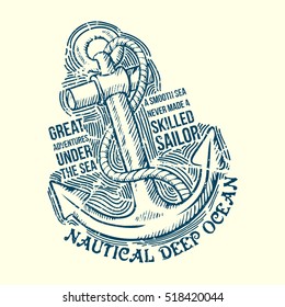 Anchor Sailor T-shirt Graphic Design