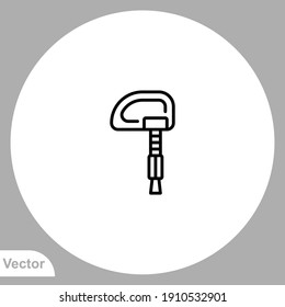 Anchor screw icon sign vector,Symbol, logo illustration for web and mobile