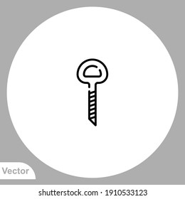 Anchor screw icon sign vector,Symbol, logo illustration for web and mobile