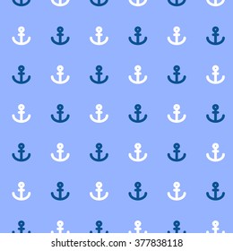 Anchor seamless pattern. Baby boy marine theme