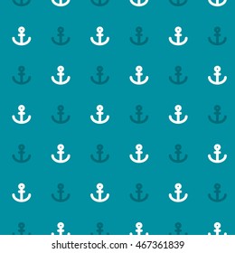 Anchor seamless pattern. Baby boy marine theme