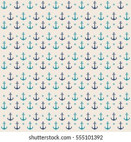 Anchor seamless pattern background marine 