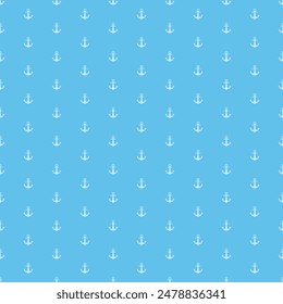 Anchor Seamless pattern. Vector of Anchors pattern can be used for wallpaper, fabric clothes, gift wrap paper ,web page ,Anchor surface textures  on blue sky background.