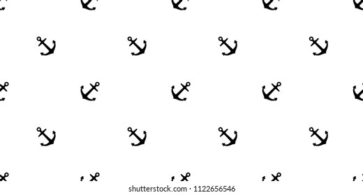 Anchor Seamless Pattern vector boat helm pirate nautical maritime tropical background isolated wallpaper illustration graphic