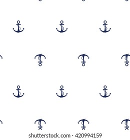 anchor seamless pattern. Vector illustration