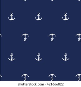 anchor seamless pattern. Vector illustration