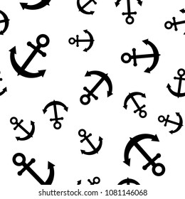Anchor. Seamless vector pattern with anchors. Seamless pattern can be used for wallpaper, pattern fills, web page background, surface textures