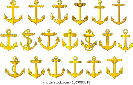 Anchor set. Vector
