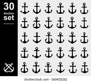 Anchor set. Vector