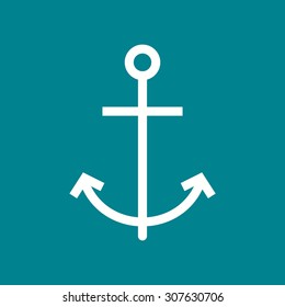 Anchor, ship, boat icon vector image. Can also be used for summer, recreation and fun. Suitable for use on mobile apps, web apps and print media.