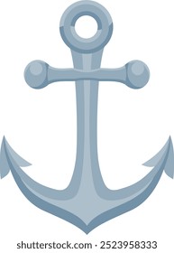 An anchor from a ship or boat it nautical icon illustration