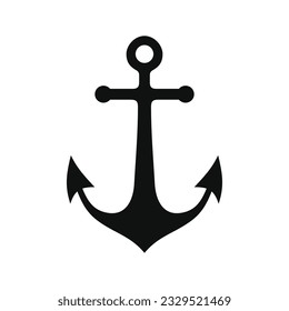 Anchor Ship Icon on White Background. Vector