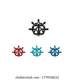 anchor ship.  logo vector anchor templet