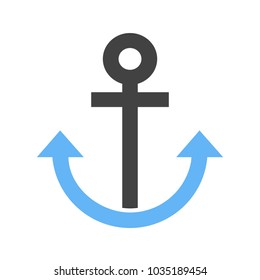 Anchor, ship, metal