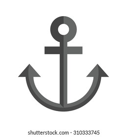 Anchor, ship, metal icon vector image. Can also be used for transport, transportation and travel. Suitable for mobile apps, web apps and print media. 
