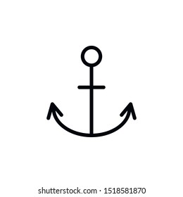 Anchor, ship, sea icon. Element of travel icon. Thin line icon