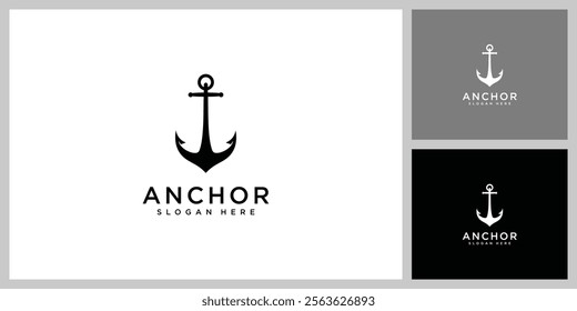  anchor silhouette perfect for nautical-themed designs