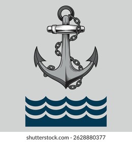 Anchor silhouette vector illustration artwork