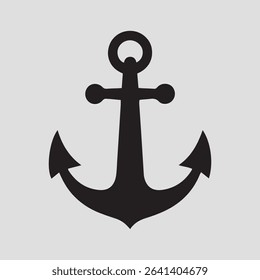 Anchor silhouette vector illustration artwork