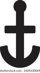 Anker-Symbol für einzelne Vektorgrafik