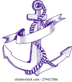 anchor, sketch